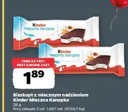 Netto Baton Kinder Mleczna Kanapka oferta