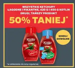 Netto Ketchup łagodny 60% mniej kalorii Kotlin oferta