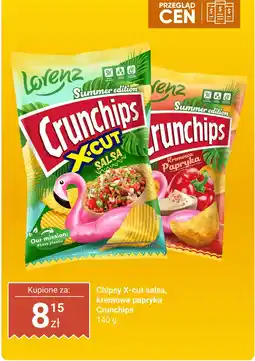 Dino Chipsy Crunchips X-cut salsa Lorenz oferta