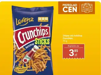 Dino Chipsy Crunchips Sticks ketchup Lorenz oferta