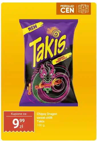 Dino Chipsy Dragon sweet chilli Takis oferta