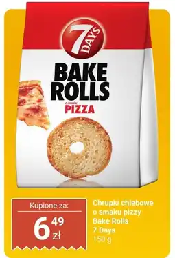 Dino Chrupki chlebowe o smaku pizzy Bake Rolls 7 Days oferta