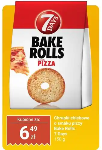 Dino Chrupki chlebowe o smaku pizzy Bake Rolls 7 Days oferta