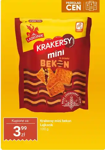 Dino Krakersy mini o smaku bekonu Lajkonik oferta