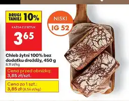 Biedronka Chleb żytni 100% bez dodatku drożdży Biedronka oferta