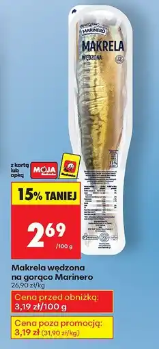 Biedronka Makrela wędzona na gorąco Marinero oferta