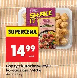 Biedronka Danie gotowe Popsy z kurczaka w stylu koreańskim Shake It oferta