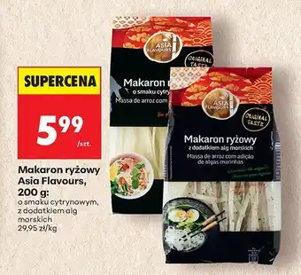 Biedronka Makaron ryżowy Asia Flavours o smaku cytrynowym oferta