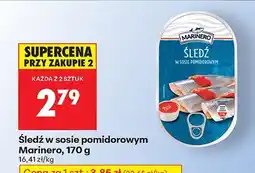 Biedronka Śledź w sosie pomidorowym Marinero oferta