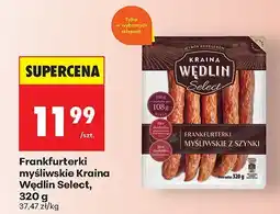 Biedronka Frankfurterki myśliwskie Select Kraina Wędlin oferta