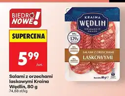 Biedronka Salami z orzechami laskowymi Kraina Wędlin oferta