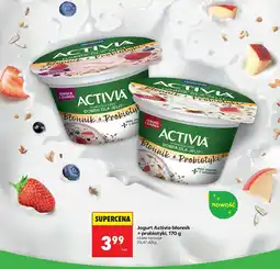 Biedronka Jogurt Activia błonnik + probiotyki owoce i ziarna Danone oferta