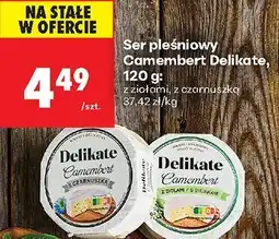 Biedronka Ser pleśniowy Camembert z czarnuszką Delikate oferta