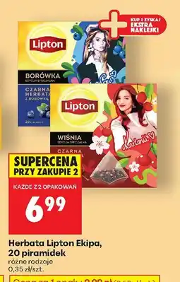 Biedronka Herbata Ekipa różne rodzaje Lipton oferta