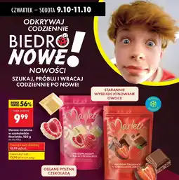 Biedronka Owoce mrożone w czekoladzie Marletto maliny w białej czekoladzie oferta