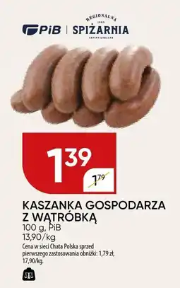 Chata Polska Kaszanka gospodarska z wątróbką PiB oferta