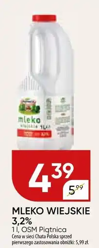 Chata Polska Mleko wiejskie 3,2% OSM Piątnica oferta