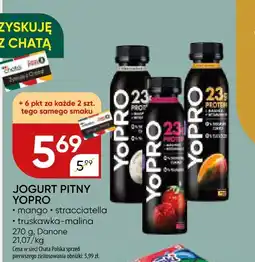 Chata Polska Jogurt pitny YoPRO mango, stracciatella, truskawka-malina Danone oferta