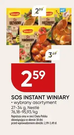 Chata Polska Sos instant Winiary Nestle oferta
