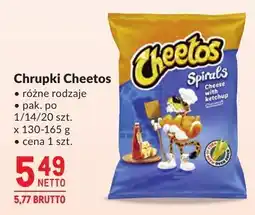 Makro Chrupki Cheetos różne rodzaje oferta