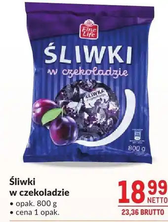 Makro Śliwki w czekoladzie Fine Life oferta