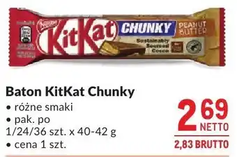 Makro Baton KitKat Chunky różne smaki oferta