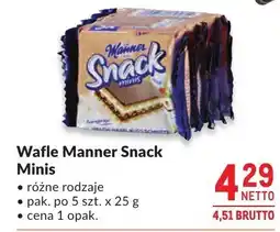 Makro Wafle Manner Snack Minis różne rodzaje oferta