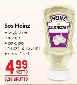Makro Sos Heinz wybrane rodzaje oferta