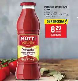 Makro Passata pomidorowa Mutti dwa rodzaje oferta