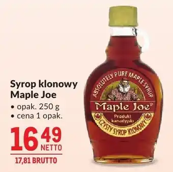Makro Syrop klonowy Maple Joe oferta
