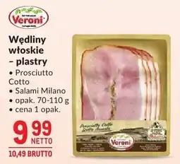 Makro Wędliny włoskie plastry Veroni oferta
