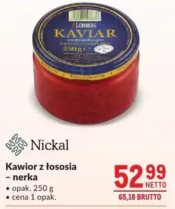 Makro Kawior z łososia nerka Nickal oferta