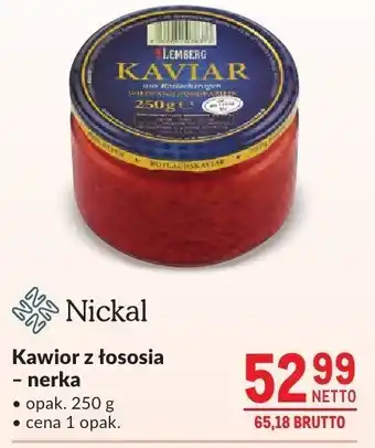 Makro Kawior z łososia nerka Nickal oferta