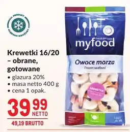 Makro Krewetki 16/20 obrane gotowane MyFood oferta