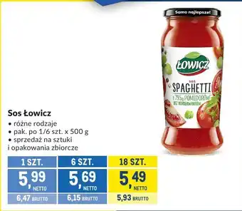 Makro Sos Łowicz Spaghetti oferta