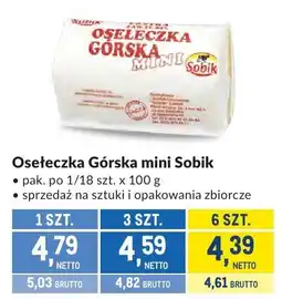 Makro Masło Osełeczka Górska mini Sobik oferta