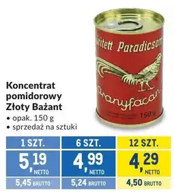 Makro Koncentrat pomidorowy Złoty Bażant oferta