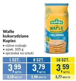 Makro Wafle kukurydziane Kupiec różne rodzaje oferta