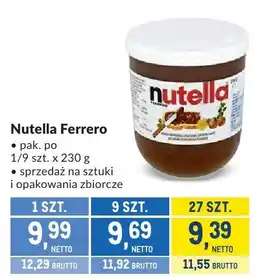 Makro Nutella Ferrero oferta