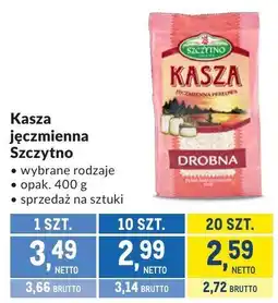 Makro Kasza jęczmienna Szczytno wybrane rodzaje oferta