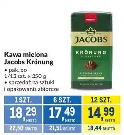Makro Kawa mielona Jacobs Krönung oferta