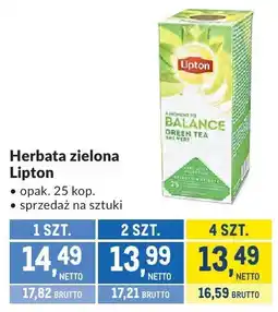 Makro Herbata zielona Lipton oferta