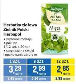 Makro Herbatka ziołowa Zielnik Polski Herbapol wybrane rodzaje oferta