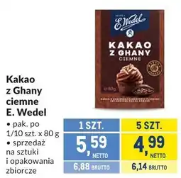 Makro Kakao z Ghany ciemne E. Wedel oferta