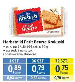 Makro Herbatniki Petit Beurre Krakuski oferta