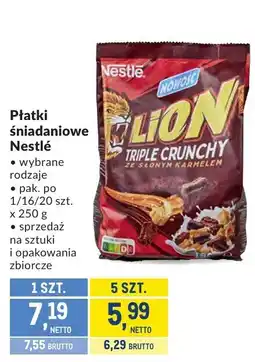 Makro Płatki śniadaniowe Nestlé Lion oferta