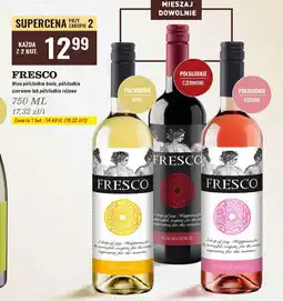 Biedronka Wino półsłodkie Fresco oferta