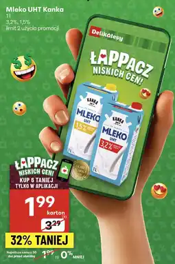 Delikatesy Centrum Mleko UHT Kanka oferta