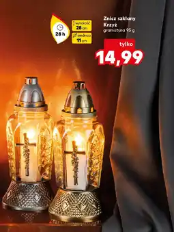 Kaufland Znicz szklany Krzyż oferta