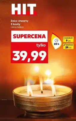 Kaufland Znicz otwarty 3 knoty oferta